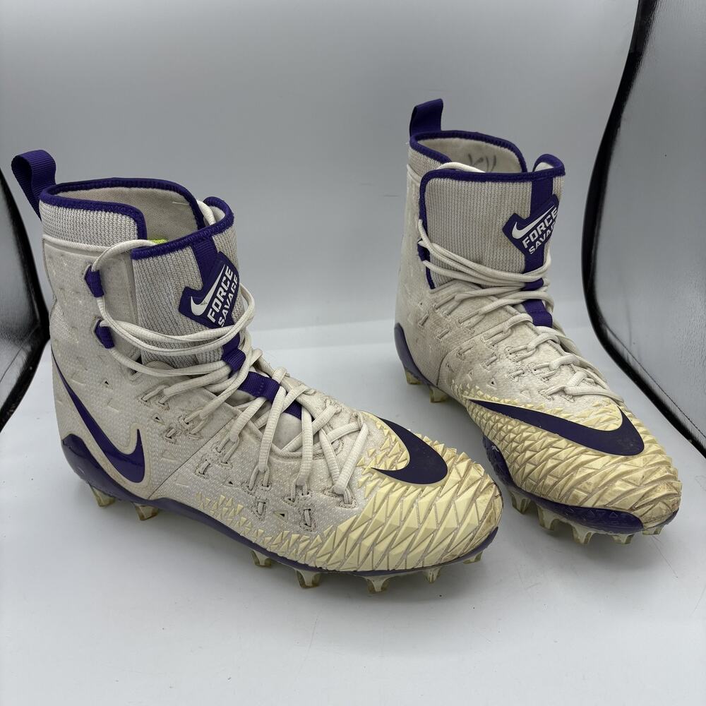 Nike Force Savage Pro Football Shoes Mens Size 11 857063-103 Cleats White